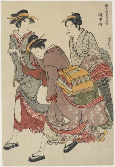 Unterhalter von Tachibana-cho, 1782 von Torii Kiyonaga